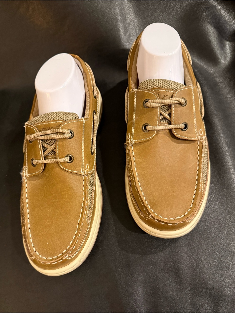 Margaritaville Anchor Leather Men's Size 9.5 Nautical Style Boat Shoes